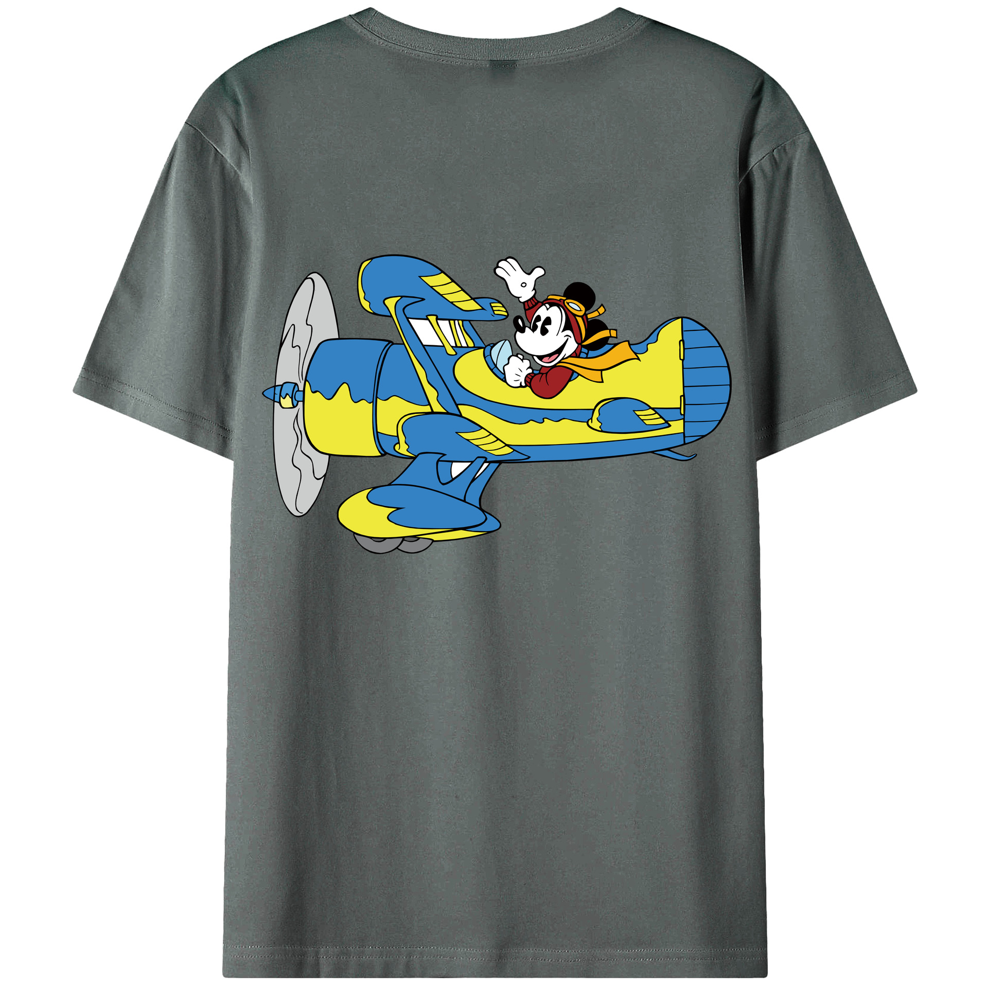 （画像用） ミッキーマウス Mickey Mouse 綿100％半袖Tシャツ（背面プリント）
